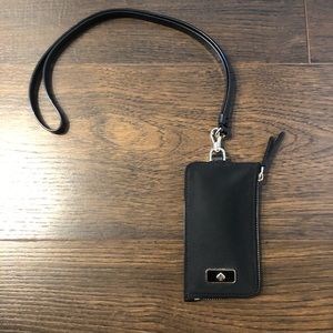 New Kate Spade Dawn card case lanyard